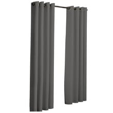 Triple Layer Ampere Blockout Eyelet Curtains (Set of 2)